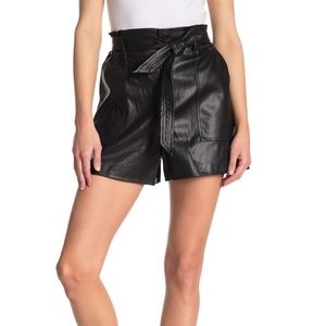 Black Leather shorts